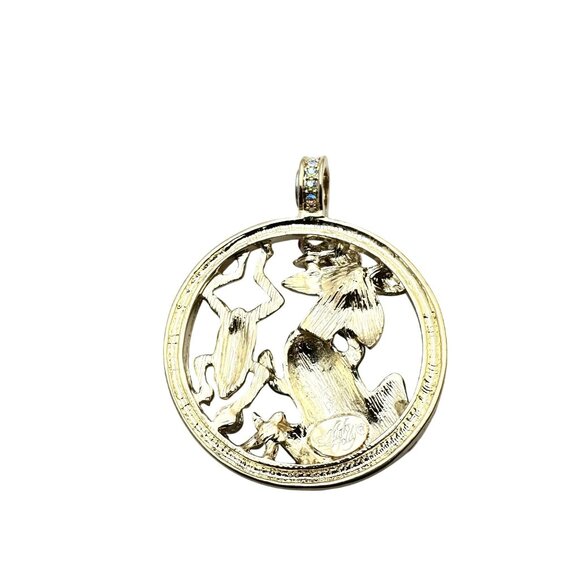 Kirks Folly Womens Crystal Magnetic Enhancer Pendant Frog - Picture 3 of 3